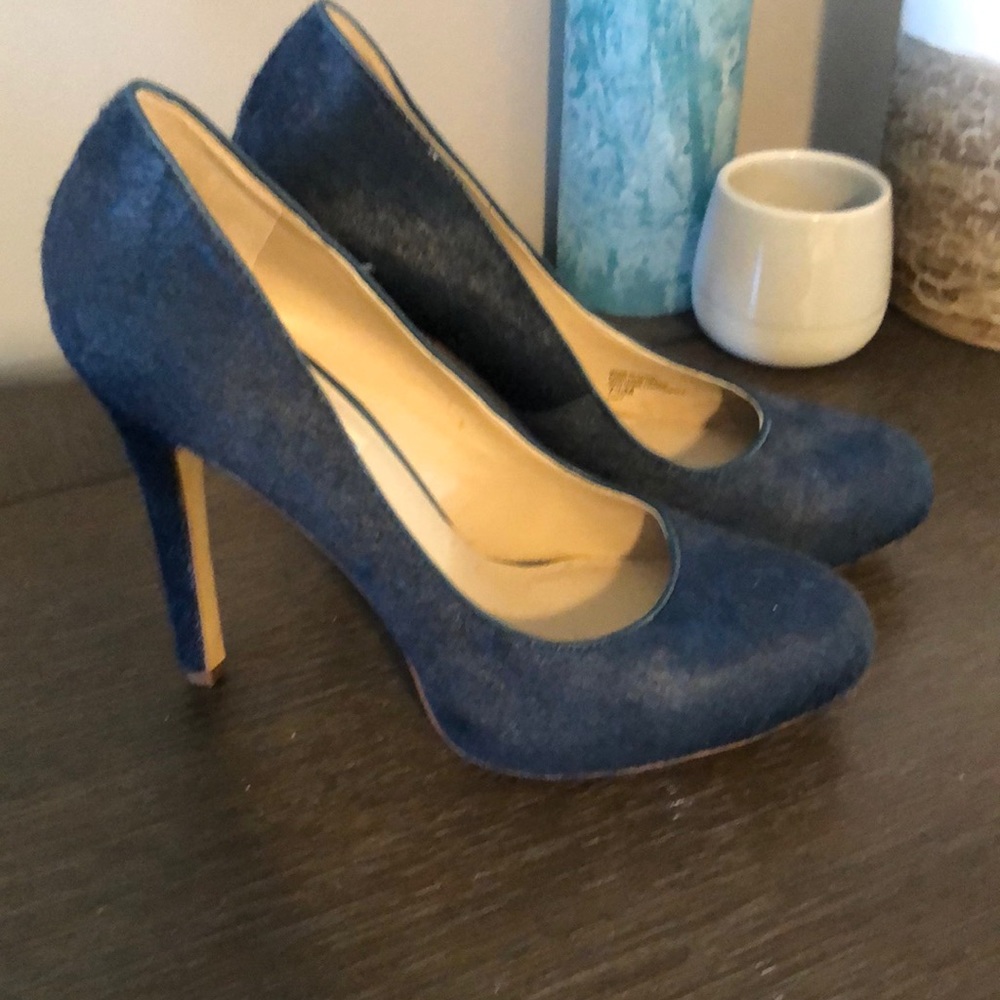 Navy Blue High Heels Size 7.5